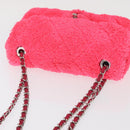 CHANEL Matelasse 25 Chain Shoulder Bag pile Pink Silver CC Auth 157280SM-6