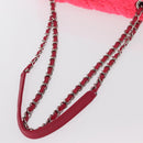 CHANEL Matelasse 25 Chain Shoulder Bag pile Pink Silver CC Auth 157280SM-7