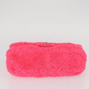 CHANEL Matelasse 25 Chain Shoulder Bag pile Pink Silver CC Auth 157280SM-5