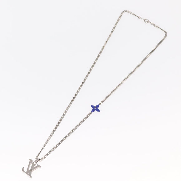 LOUIS VUITTON Collier LV Psychedelic Necklace Silver MP3353 LV Auth 157285M