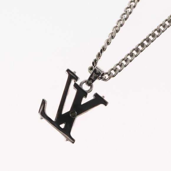 LOUIS VUITTON Collier LV Psychedelic Necklace Silver MP3353 LV Auth 157285M