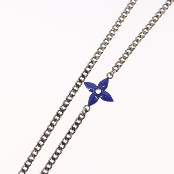 LOUIS VUITTON Collier LV Psychedelic Necklace Silver MP3353 LV Auth 157285M