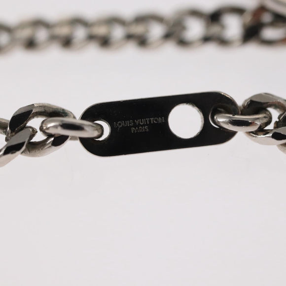 LOUIS VUITTON Collier LV Psychedelic Necklace Silver MP3353 LV Auth 157285M