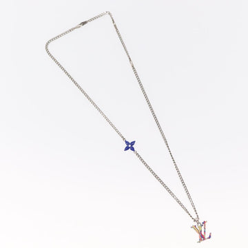 LOUIS VUITTON Collier LV Psychedelic Necklace Silver MP3353 LV Auth 157285M - 0