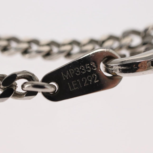 LOUIS VUITTON Collier LV Psychedelic Necklace Silver MP3353 LV Auth 157285M