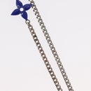 LOUIS VUITTON Collier LV Psychedelic Necklace Silver MP3353 LV Auth 157285M-5