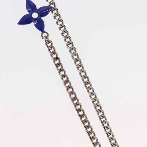 LOUIS VUITTON Collier LV Psychedelic Necklace Silver MP3353 LV Auth 157285M