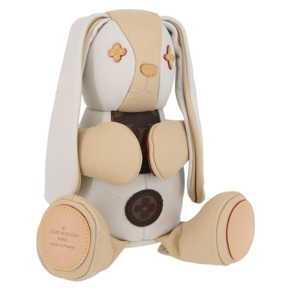 LOUIS VUITTON Monogram Doduruisu Rabbit White Beige GI0367 LV Auth 157286SAM