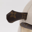 LOUIS VUITTON Monogram Dudu Oscar Stuffed dog White Black GI0251 Auth 157287SAM-10