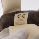 LOUIS VUITTON Monogram Dudu Oscar Stuffed dog White Black GI0251 Auth 157287SAM-19