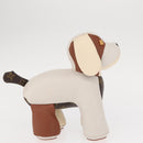 LOUIS VUITTON Monogram Dudu Oscar Stuffed dog White Black GI0251 Auth 157287SAM-5