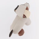 LOUIS VUITTON Monogram Dudu Oscar Stuffed dog White Black GI0251 Auth 157287SAM-6