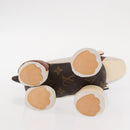 LOUIS VUITTON Monogram Dudu Oscar Stuffed dog White Black GI0251 Auth 157287SAM-7