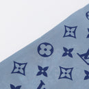 LOUIS VUITTON Bando World of Love Scarf Silk Light Blue M71488 LV Auth 157289-12