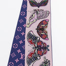 LOUIS VUITTON Bando World of Love Scarf Silk Pink M71489 LV Auth 157290-10