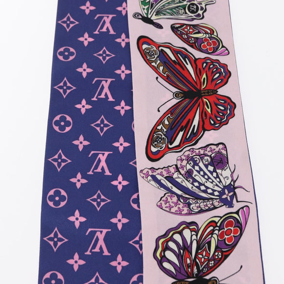 LOUIS VUITTON Bando World of Love Scarf Silk Pink M71489 LV Auth 157290