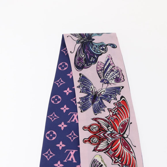 LOUIS VUITTON Bando World of Love Scarf Silk Pink M71489 LV Auth 157290