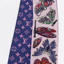 LOUIS VUITTON Bando World of Love Scarf Silk Pink M71489 LV Auth 157290-9