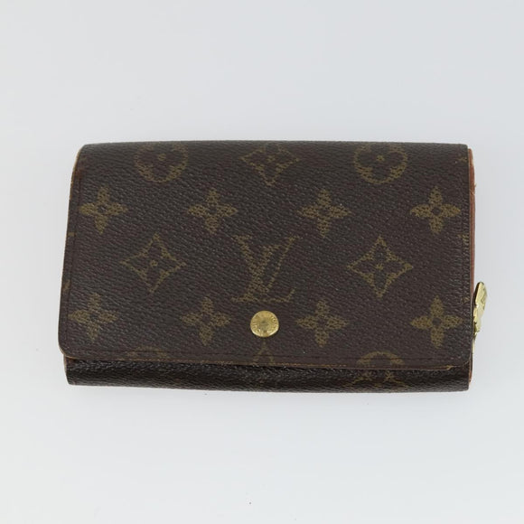 LOUIS VUITTON Monogram Wallet 3 Set LV Auth 157292