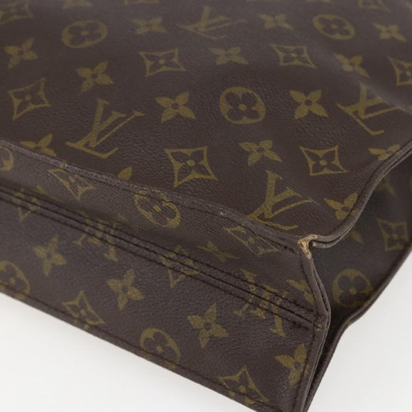 LOUIS VUITTON Monogram Sac Plat Hand Bag M51140 LV Auth 157300