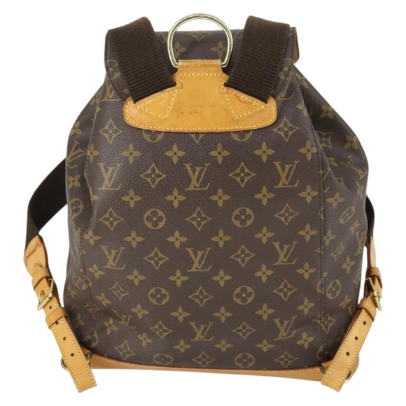 LOUIS VUITTON Monogram Montsouris GM Backpack M51135 LV Auth 157301