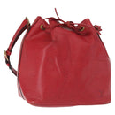 LOUIS VUITTON Epi Petit Noe Shoulder Bag Red M44107 LV Auth 157304-1
