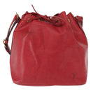 LOUIS VUITTON Epi Petit Noe Shoulder Bag Red M44107 LV Auth 157304-13