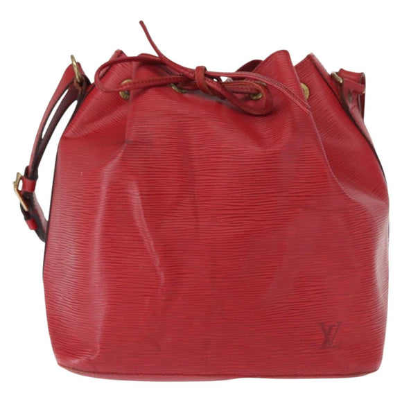 LOUIS VUITTON Epi Petit Noe Shoulder Bag Red M44107 LV Auth 157304