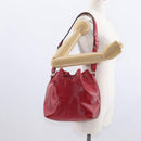 LOUIS VUITTON Epi Petit Noe Shoulder Bag Red M44107 LV Auth 157304-21