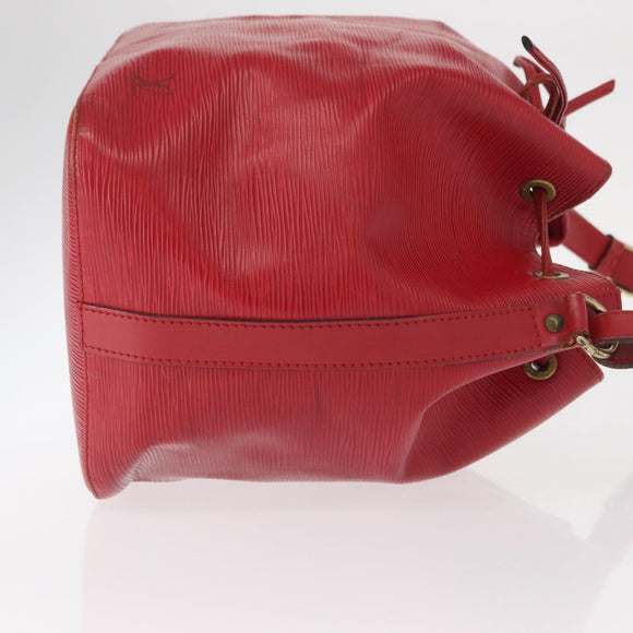 LOUIS VUITTON Epi Petit Noe Shoulder Bag Red M44107 LV Auth 157304