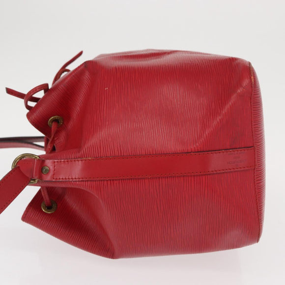LOUIS VUITTON Epi Petit Noe Shoulder Bag Red M44107 LV Auth 157304