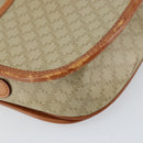 CELINE Macadam Canvas Shoulder Bag PVC Beige Gold Auth 157310-9