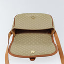 CELINE Macadam Canvas Shoulder Bag PVC Beige Gold Auth 157310-18