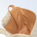 CELINE Macadam Canvas Shoulder Bag PVC Beige Gold Auth 157310-20