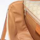 CELINE Macadam Canvas Shoulder Bag PVC Beige Gold Auth 157310-21