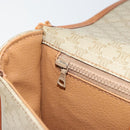 CELINE Macadam Canvas Shoulder Bag PVC Beige Gold Auth 157310-22