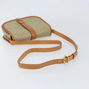 CELINE Macadam Canvas Shoulder Bag PVC Beige Gold Auth 157310-7