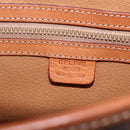 CELINE Macadam Canvas Hand Bag PVC Leather 2way Brown Gold Auth 157312-19