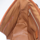 CELINE Macadam Canvas Hand Bag PVC Leather 2way Brown Gold Auth 157312-22