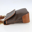 CELINE Macadam Canvas Hand Bag PVC Leather 2way Brown Gold Auth 157312-3