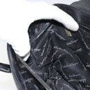 Salvatore Ferragamo Gancini Hand Bag Leather Black Gold Auth 157314-19