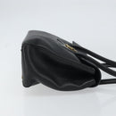 Salvatore Ferragamo Gancini Hand Bag Leather Black Gold Auth 157314-3