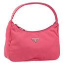 PRADA Hand Pouch Nylon Pink Auth 157315V-1