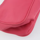 PRADA Hand Pouch Nylon Pink Auth 157315V-17