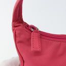 PRADA Hand Pouch Nylon Pink Auth 157315V-9