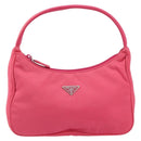 PRADA Hand Pouch Nylon Pink Auth 157315V-13
