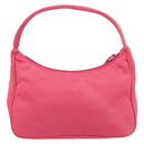 PRADA Hand Pouch Nylon Pink Auth 157315V-2