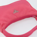 PRADA Hand Pouch Nylon Pink Auth 157315V-6