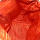 PRADA Hand Bag Nylon Leather 2way Orange Gold Auth 157321-23