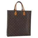 LOUIS VUITTON Monogram Sac Plat Hand Bag M51140 LV Auth 157326-1